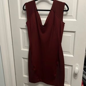 French Connection burgundy dress, size 10